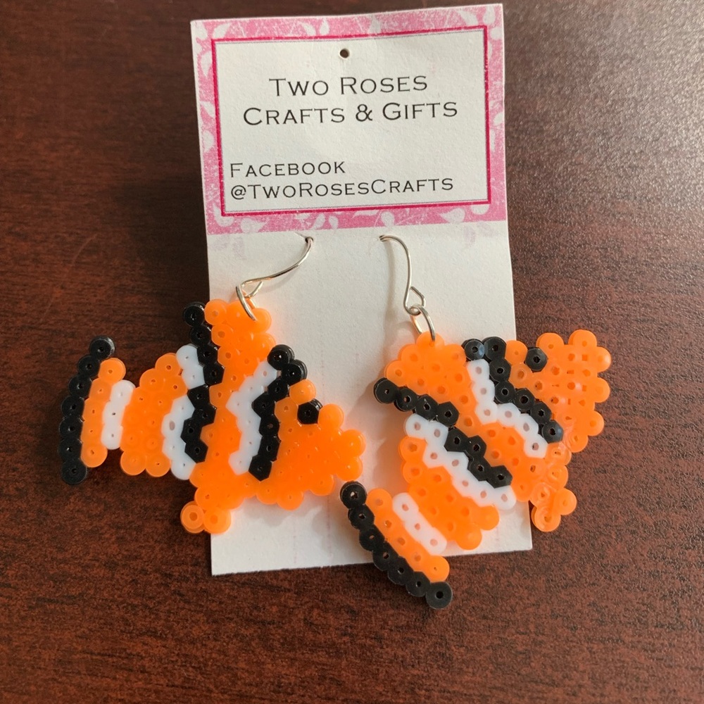 Clown fish earrings